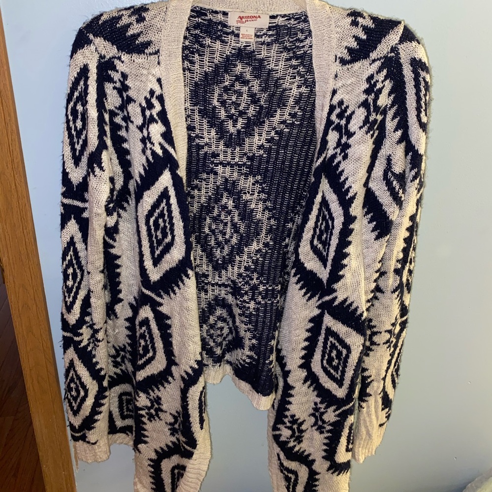 Printed cardigan